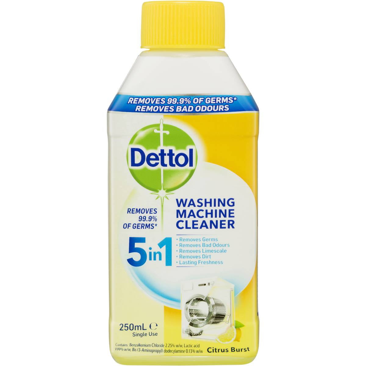Dettol Washing Machine Cleaner Lemon 250ml