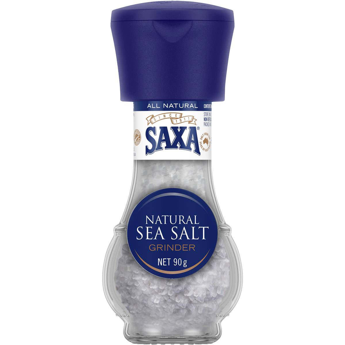 Saxa Sea Salt Grinder 90g