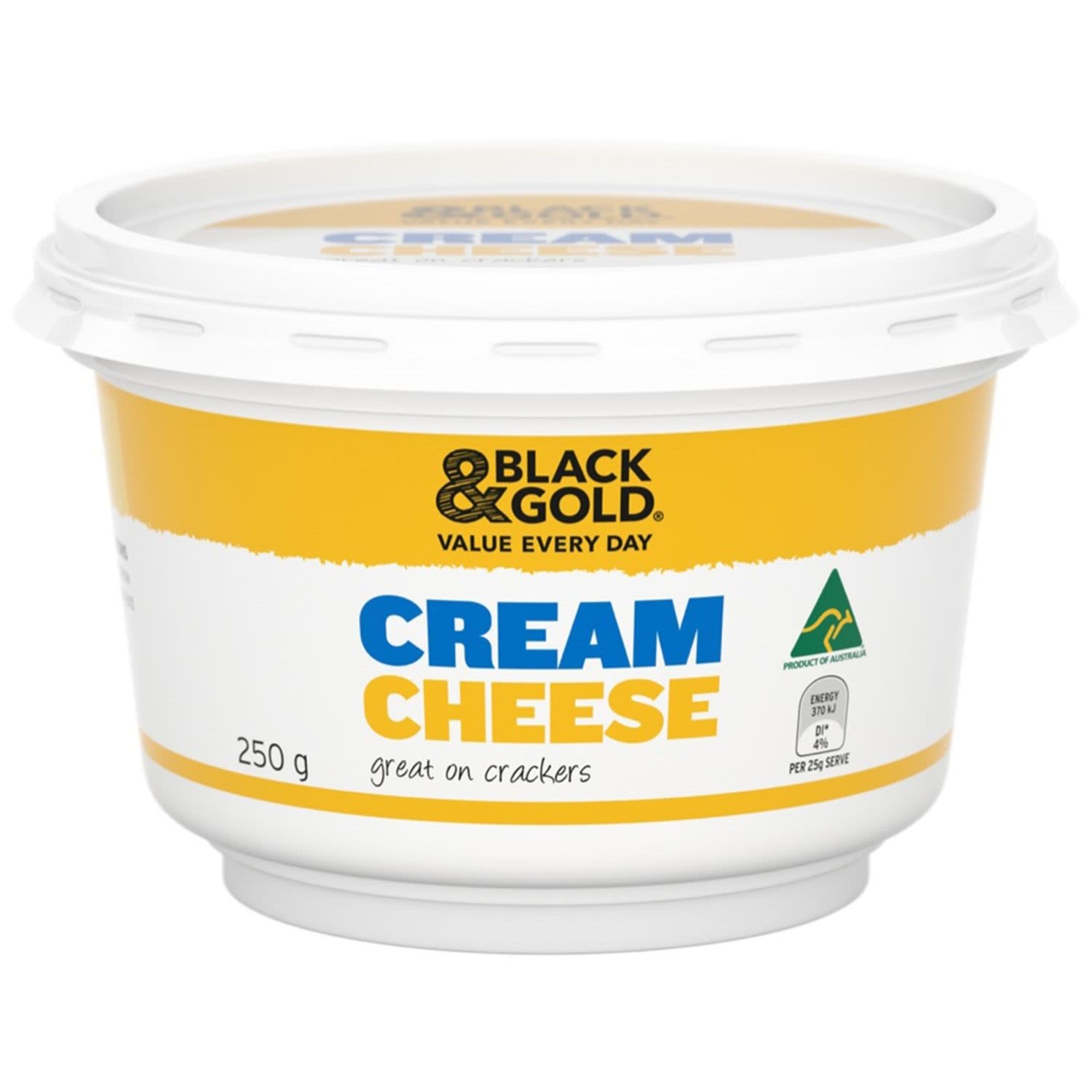 Black & Gold Cream Cheese Tub 250g