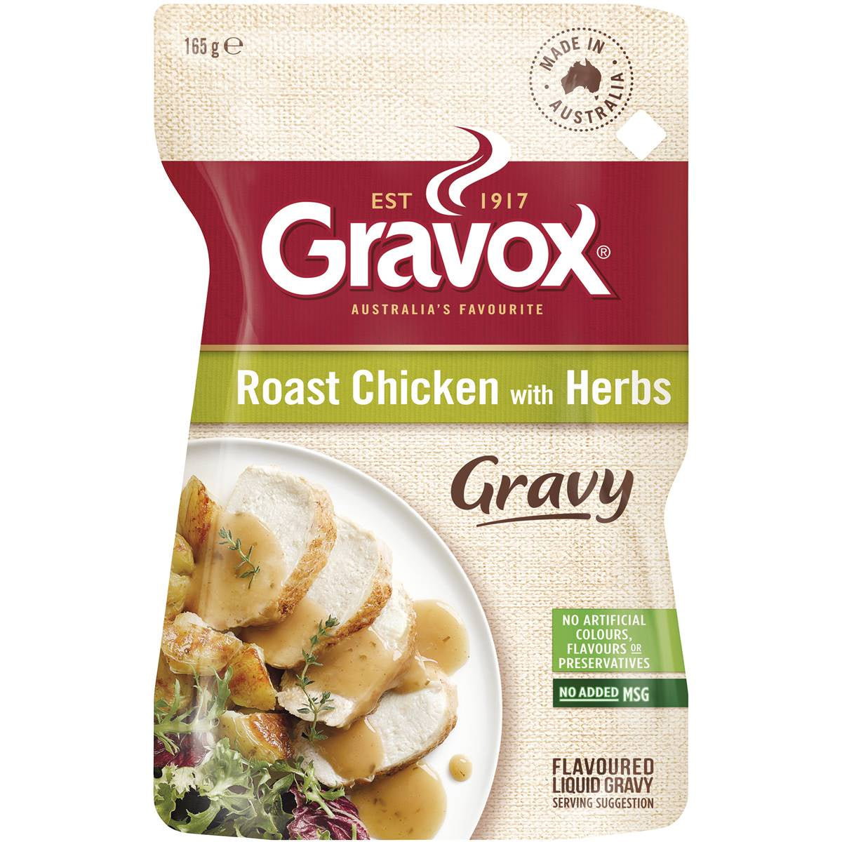 Gravox Roast Chicken & Herbs Liquid Gravy Pouch 165g