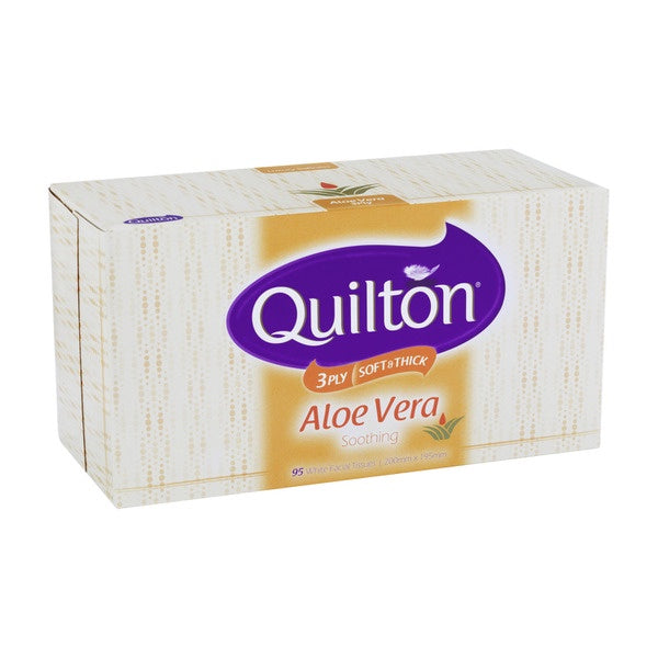 Quilton 3ply 95s Aloe Vera Facial Tissue