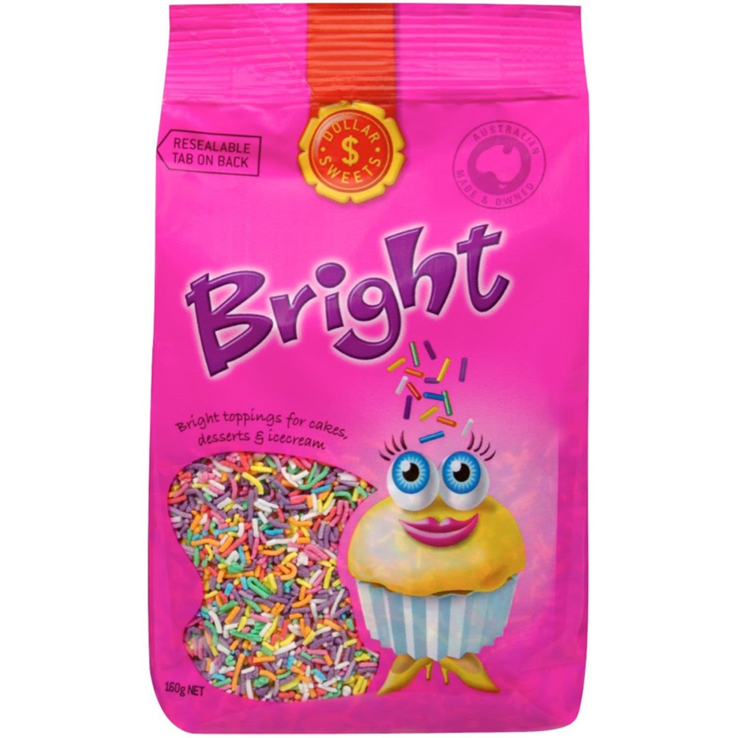 Dollar Cake Tops Bright 160g