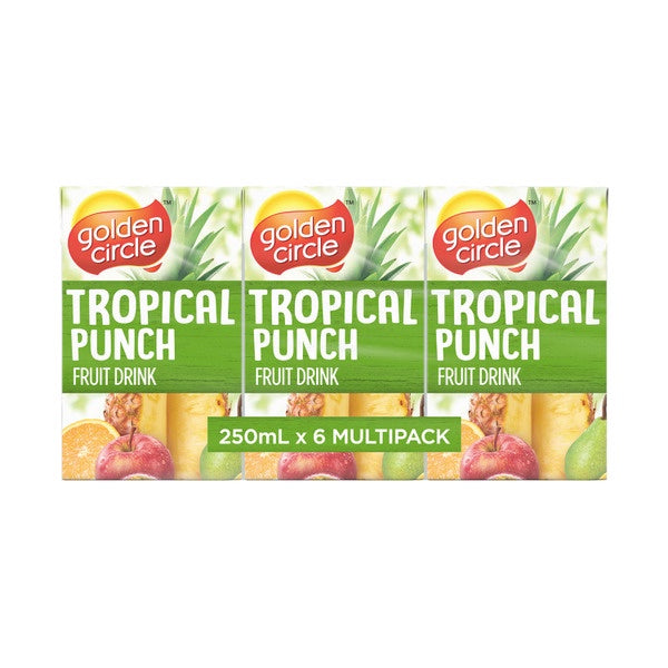 Golden Circle Tropical Punch Poppers 250ml 6pk