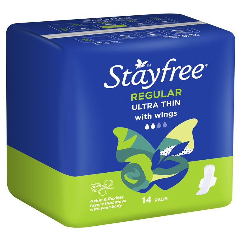 Stayfree Ultra Thin Regular 14pk