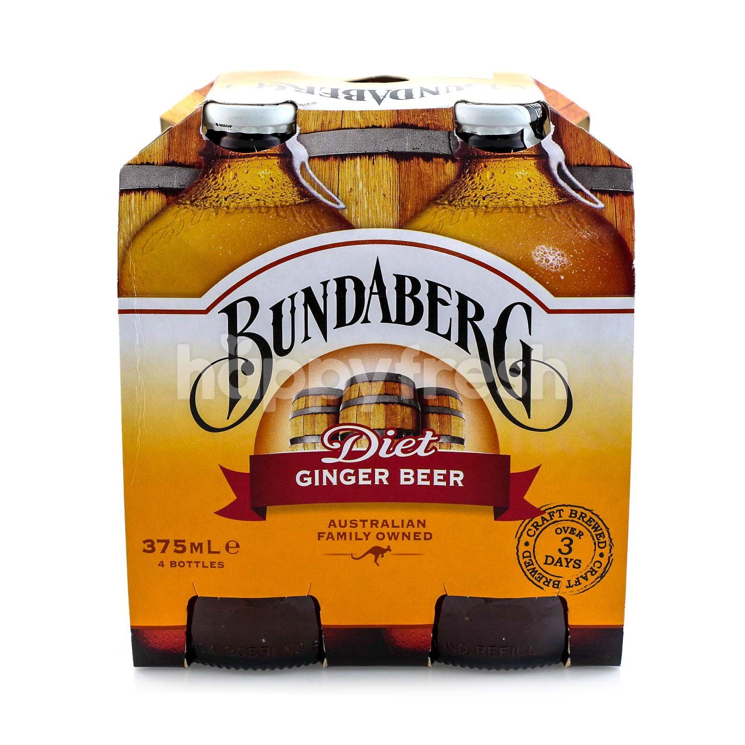 Bundaberg  Diet Ginger Beer 4x375ml