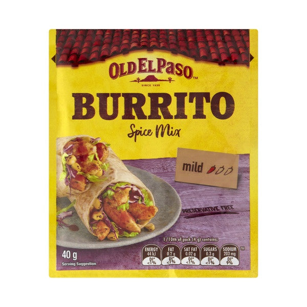 Old El Paso Burrito Spice 40g