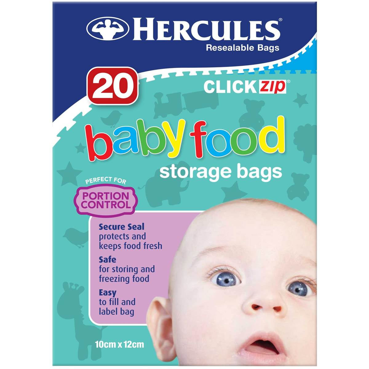Hercules Baby Food Storage Bags 20pk
