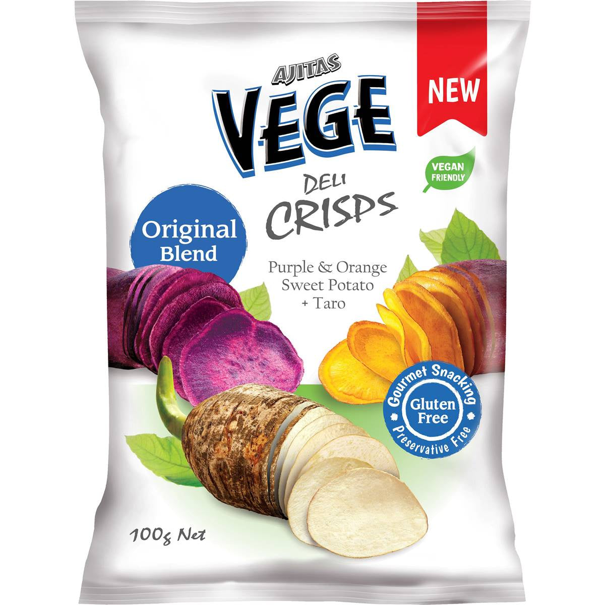 Ajitas Vege Deli Crisps 100g
