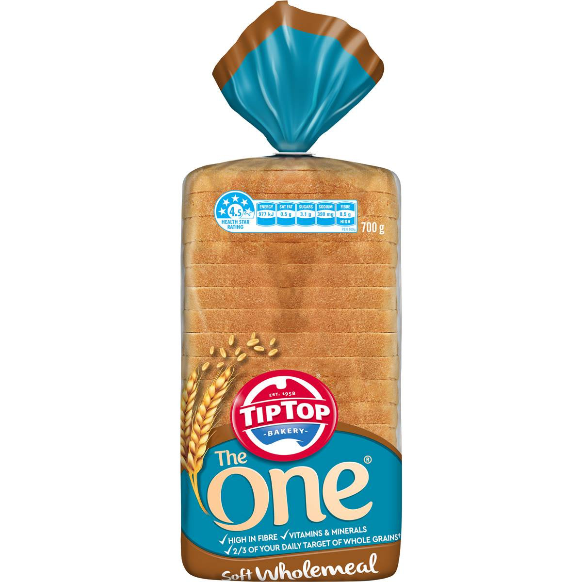 Tip Top The One Bread Wholemeal Sandwich 700g