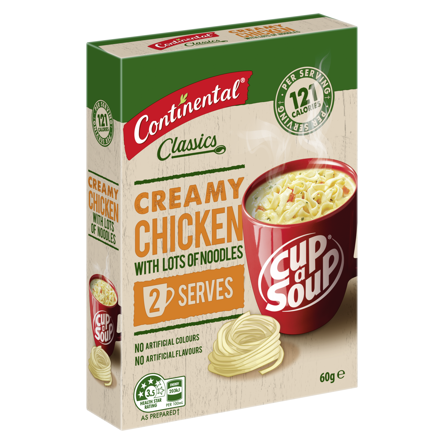 Cup-a-soup Lots Noodles Creamy Chicken 2 serves