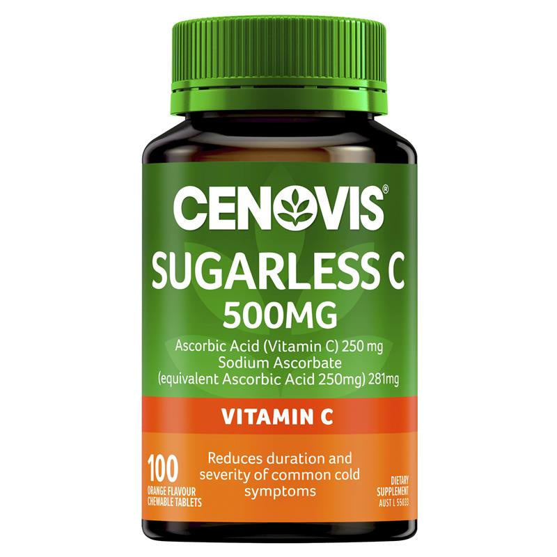 Cenovis Sugarless C 500mg Tablets 100pk