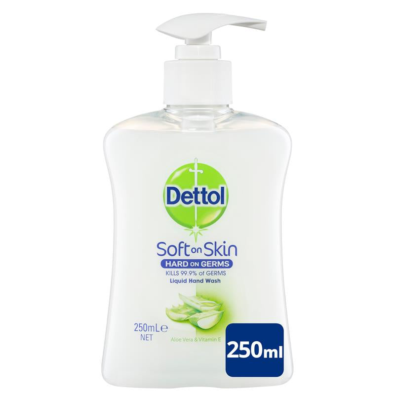 Dettol Soft On Skin Liquid Hand Wash Aloe Vera 250ml