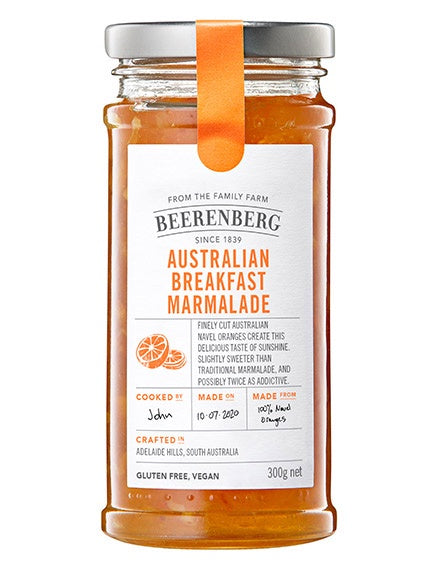 Beerenberg Orange Marmalade Jam 300g