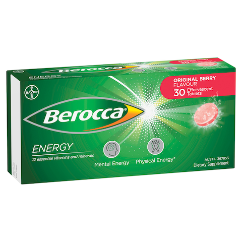 Berocca Original Berry Flavour 30 Tablets
