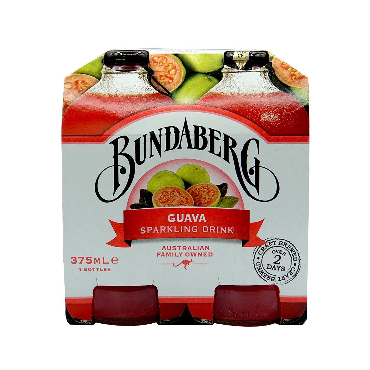Bundaberg Guava Sparkling Drink 4x375ml