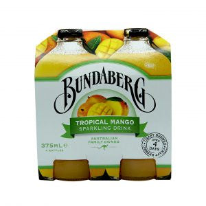 Bundaberg Tropical Mango Sparkling Drink 4x375ml