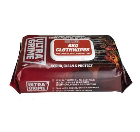UltraGrime BBQ XXL Clothwipes 60pk