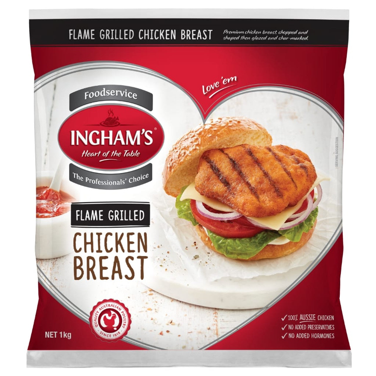Ingham's Flame Grilled Chicken Breast Fillets 1kg