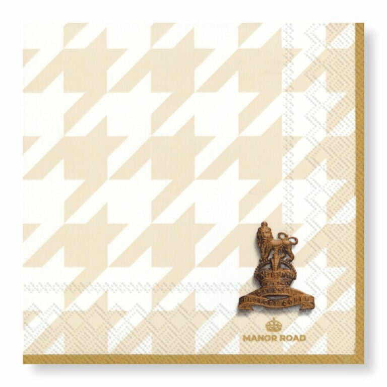 Manor Road Classic Houndstooth Dinner Napkins 20pk
