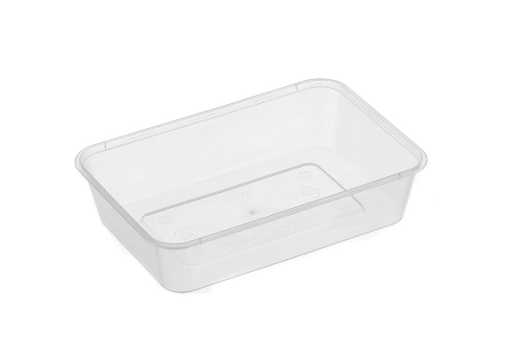 500ml Plastic Takeaway Container with Lids 50pk