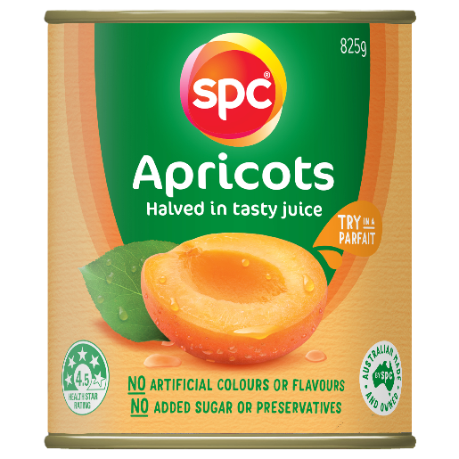 SPC Apricot Halves in Juice 825g