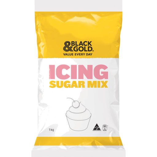Black & Gold Icing Sugar Mix 1kg
