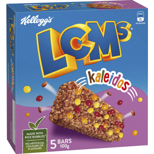 Kellogg's LCM Rice Bubble Kaleidoscope Bar 100g