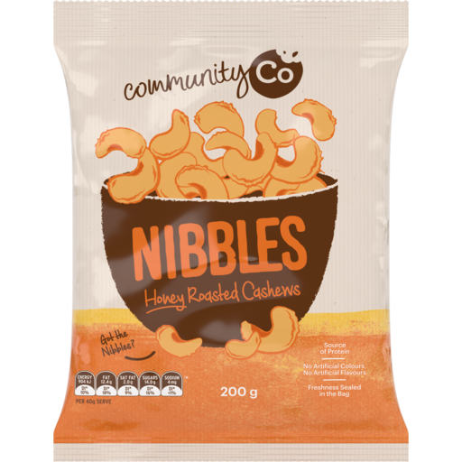 Community Co Honey Roasted Cashews 200g