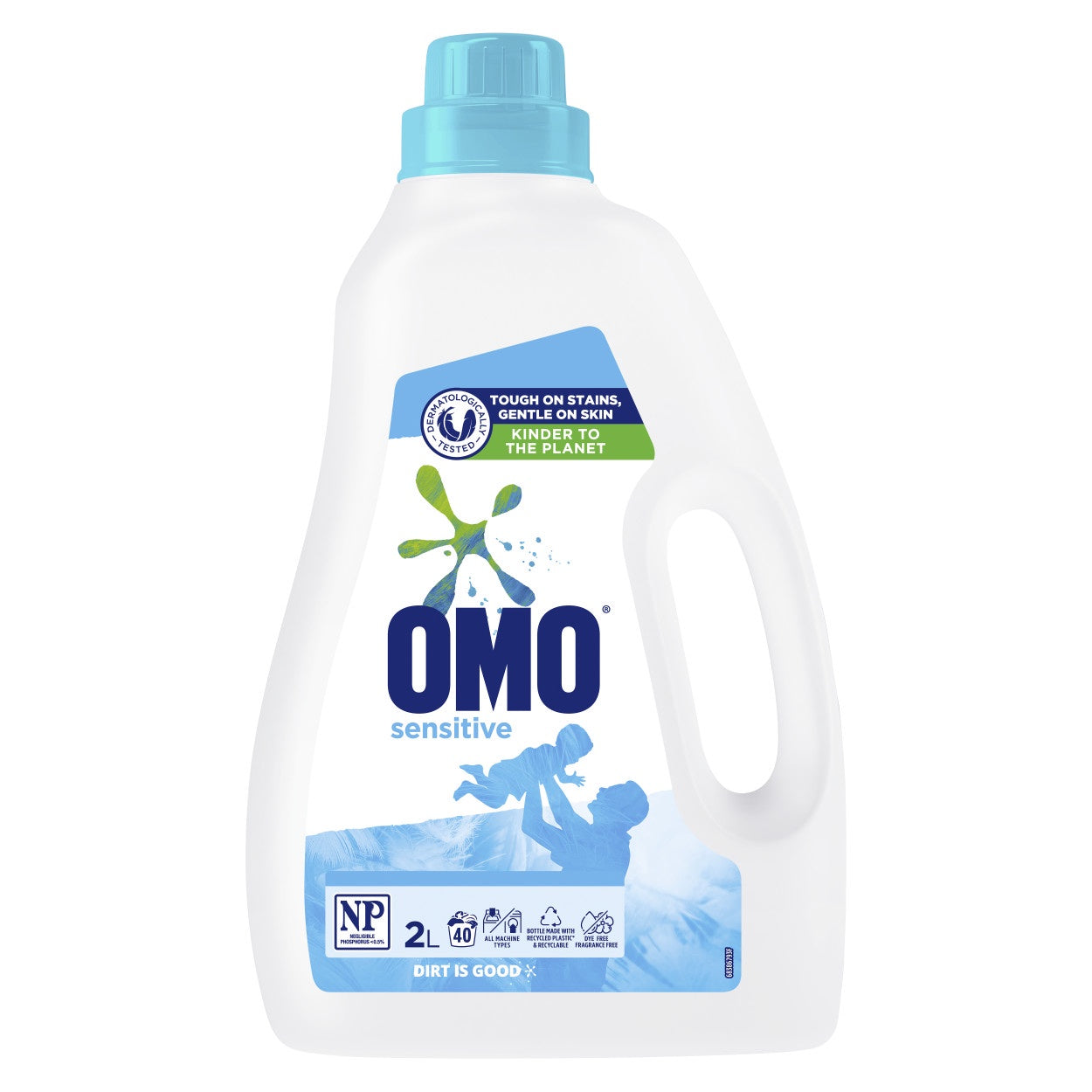 OMO Laundry Liquid Front & Top Sensitive 2L