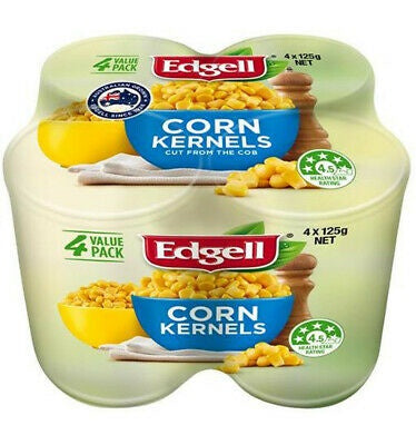 Edgell Corn Kernels 4x125g