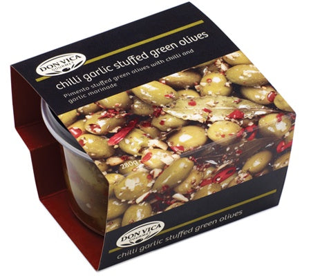 Don Vica Chilli  Stuffed Green Olives 280g