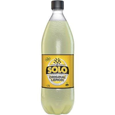 Schweppes Solo Lemon Soft Drinks 1.25L