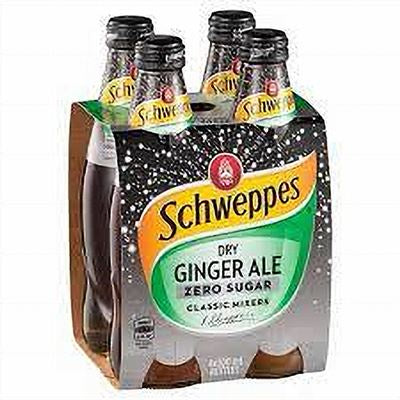 Schweppes Dry Ginger Ale Zero Sugar 300ml 4pk