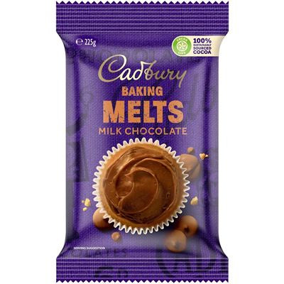 Cadbury Baking Melts Milk Chocolate 225g